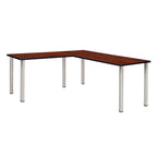 Kee 66 L-Desk with 42 Return, Beige/Black