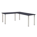 Kee 66 L-Desk with 42 Return, Beige/Black
