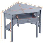 Corner Writing Desk with Storage Drawer