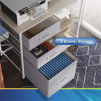 3 Drawer Mobile File Cabinet - 15.75D x 29.53W x 26.77H