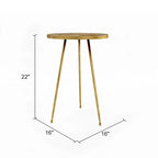 Tavolino rotondo Atonvale - 56 A x 41 L x 41 P cm