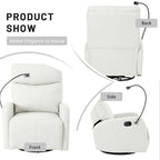 Modern Small Rocking Swivel Recliner Chair