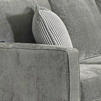 Maddox Grey Sectional Sofa Bed w/ Queen Gel Memory Foam Mattress