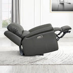 Hydeline Erindale Zero Gravity Power Recline and Headrest Top Grain Leather Sofa