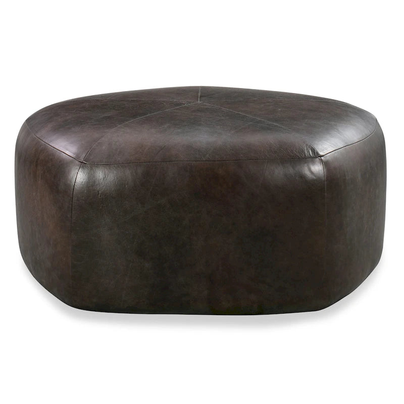 Poly & Bark Porto Ottoman - Full Grain Genuine Italian Leather
