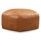 Poly & Bark Porto Ottoman - Full Grain Genuine Italian Leather