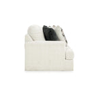 Divano Henly 96 pollici, oversize, 4 cuscini decorativi, poliestere bianco morbido
