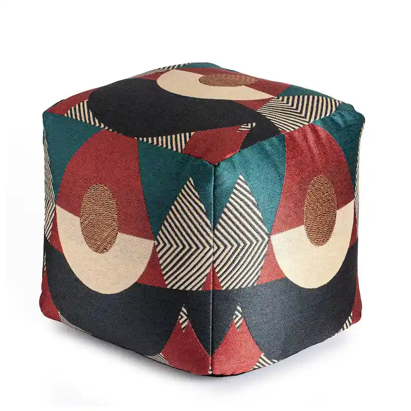 Jani Martinique 18 x 18 x 18 Square Indoor/Outdoor Pouf Ottoman