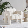 31.10 Wide Boucle Upholstered Accent Chair for Living Room