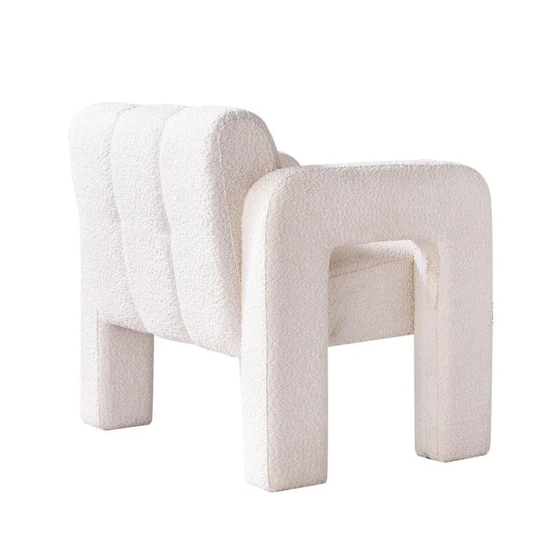 31.10 Wide Boucle Upholstered Accent Chair for Living Room