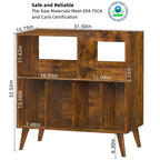 Large Record Player Stand - 15.75D x 31.5W x 32.52H
