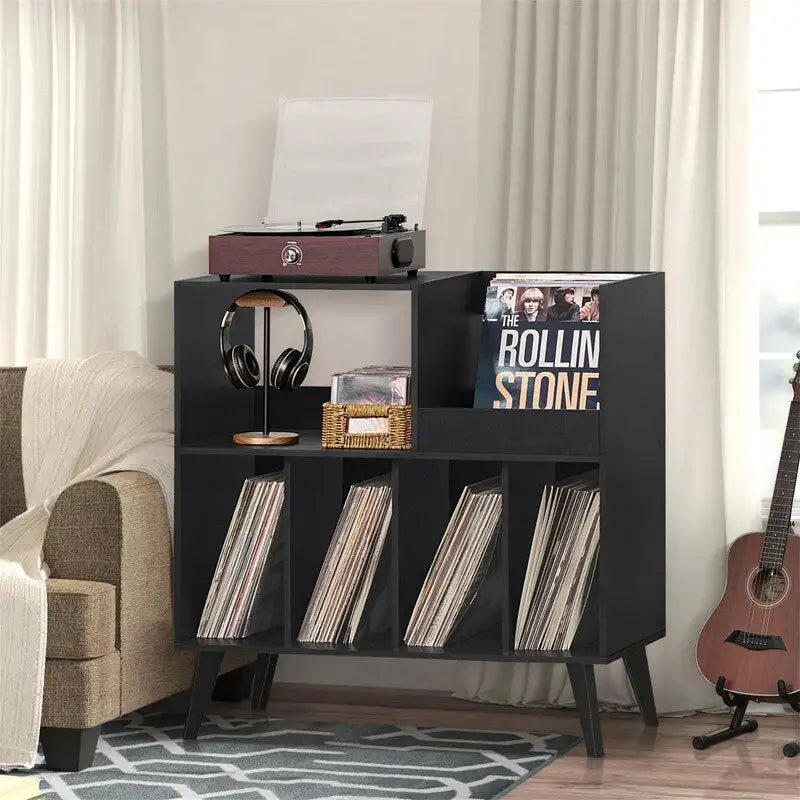Large Record Player Stand - 15.75D x 31.5W x 32.52H