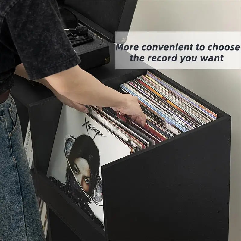 Large Record Player Stand - 15.75D x 31.5W x 32.52H