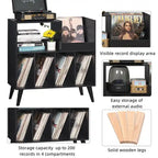 Large Record Player Stand - 15.75D x 31.5W x 32.52H
