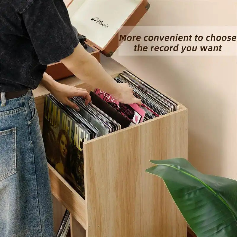 Large Record Player Stand - 15.75D x 31.5W x 32.52H