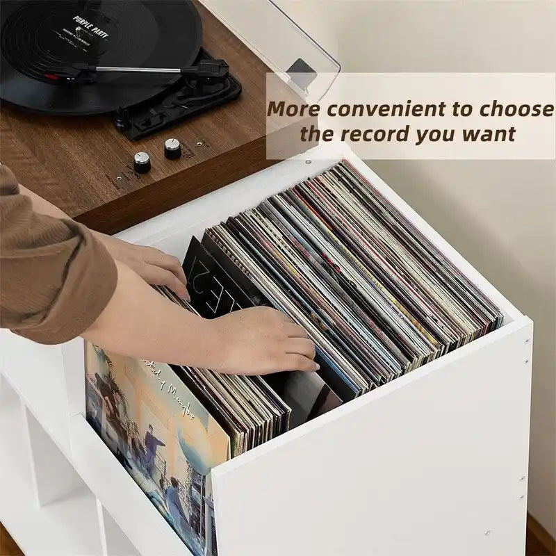 Large Record Player Stand - 15.75D x 31.5W x 32.52H