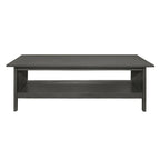 Wiston 3 Piece Table Set, 1 Coffee Table, 2 End Tables, Antique Gray Wood