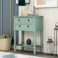 Narrow Console Table, Sofa Table with 3 Storage Drawers and Bottom Shelf