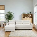 L-shaped Modular Sectional Sofa w/Removable Back Cushions & 3 Pillows