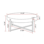 31.29Modern Retro Splicing Round Coffee Table