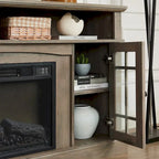 Modern Entertainment Console with 23 Fireplace Inset