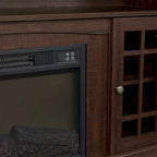 Modern Entertainment Console with 23 Fireplace Inset