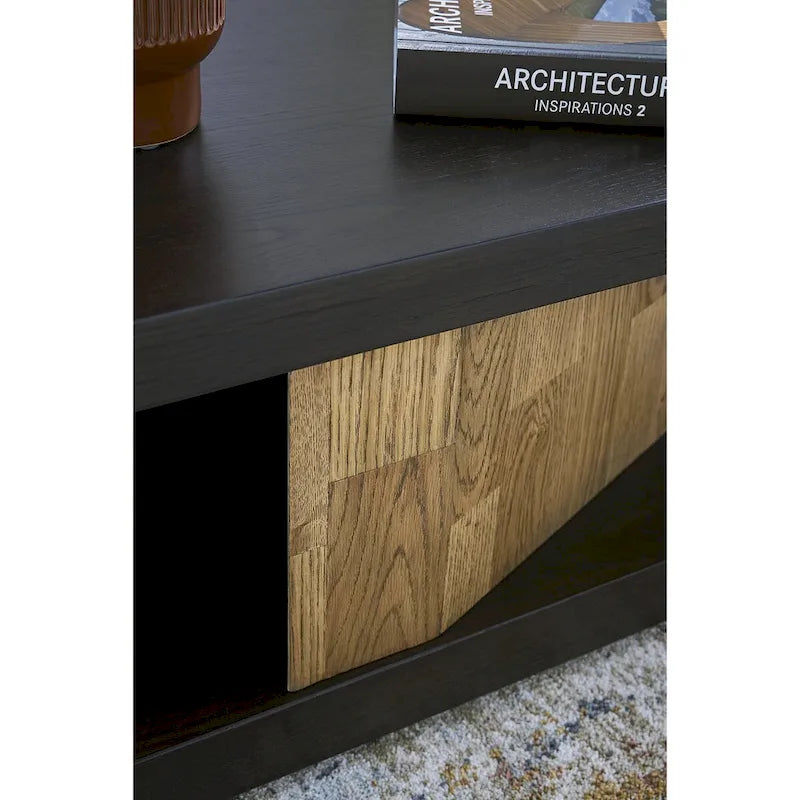 Signature Design by Ashley Kocomore Brown/Beige Coffee Table - 60W x 35D x 16H