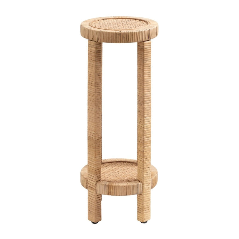 Kate and Laurel Rafina Rattan Drink Table - 9x9x22