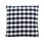 Josie Black Backless Wooden Nook with Cushion Set