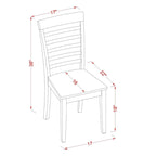 East West Furniture Dining Set Contains a Rectangle Dining Table with Butterfly Leaf and Dining Chairs (Chair Seat Type Options)