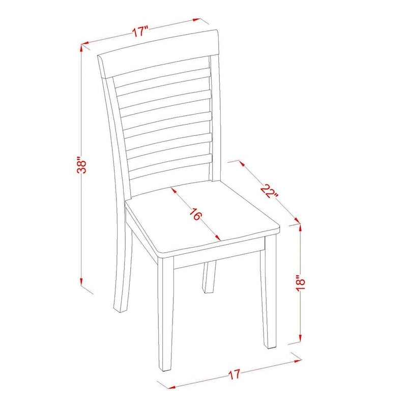 East West Furniture Dining Set Contains a Rectangle Dining Table with Butterfly Leaf and Dining Chairs (Chair Seat Type Options)