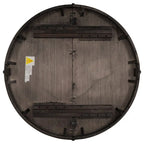 Tavolo da pranzo rotondo, tavolo rotondo allungabile stile rustico, tavolo da cucina in legno da 16 posti