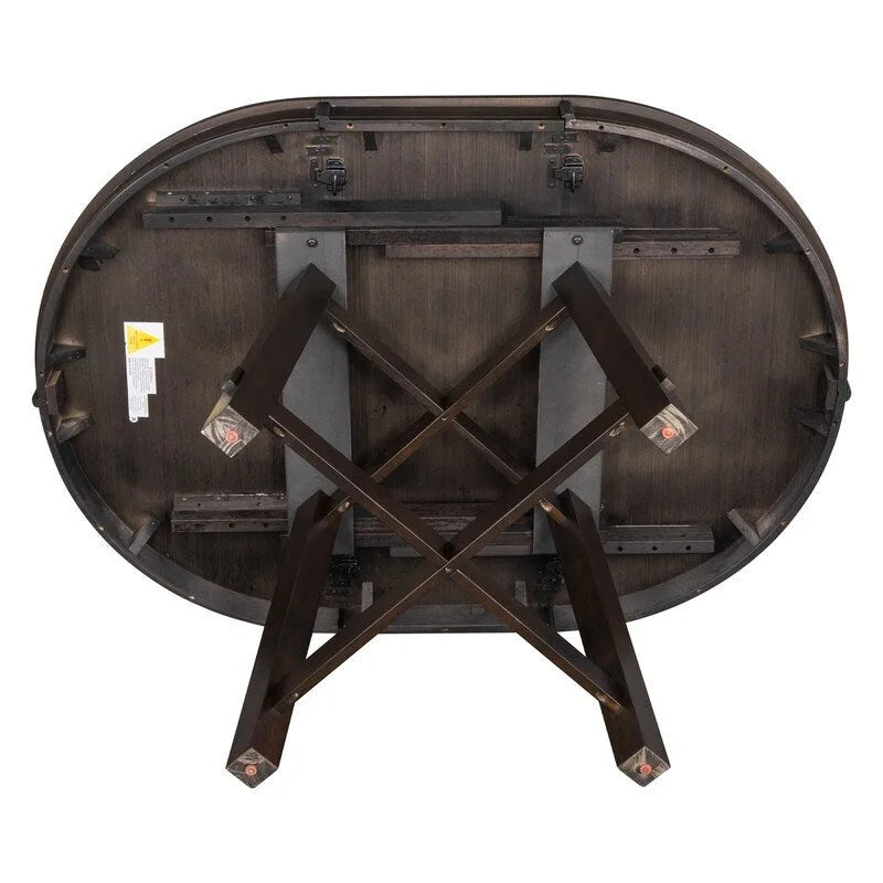 Tavolo da pranzo rotondo, tavolo rotondo allungabile stile rustico, tavolo da cucina in legno da 16 posti
