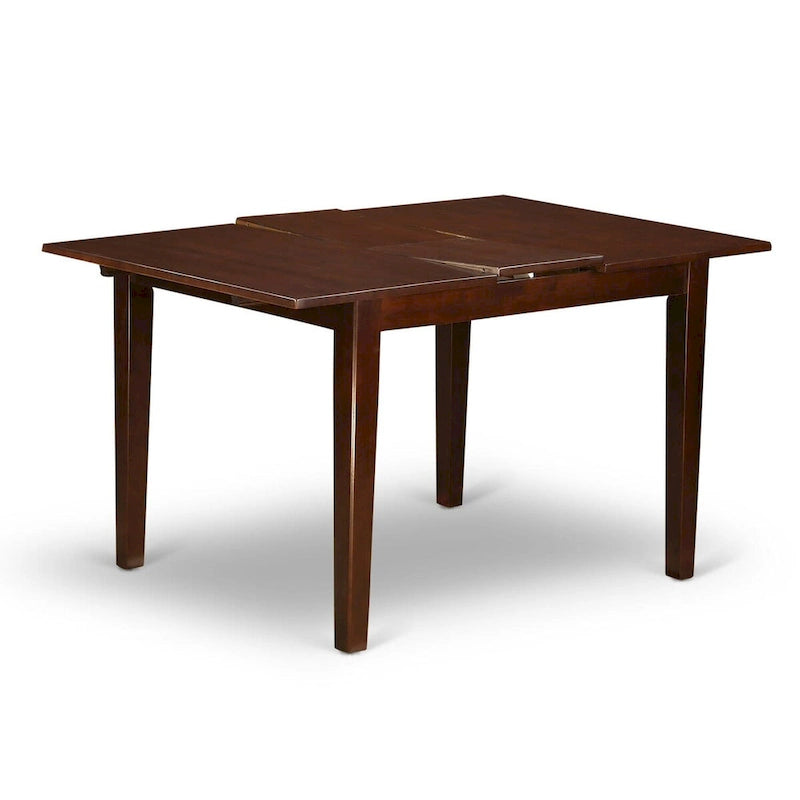 East West Furniture Dinette Set Contains a Rectangle Dining Table and Dining Room Chairs (Chair Seat Type Options)