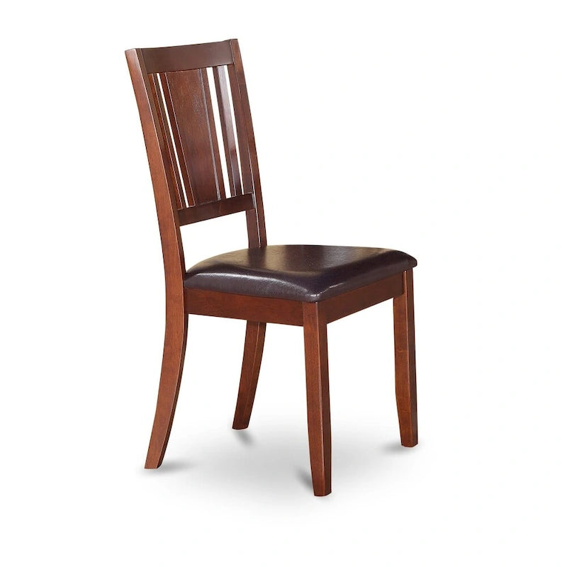 East West Furniture Dinette Set Contains a Rectangle Dining Table and Dining Room Chairs (Chair Seat Type Options)