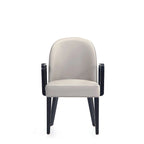 Sedia da Pranzo con Braccioli Imbottita in Similpelle e Velluto Hillman Moderna Manhattan Comfort