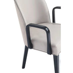 Sedia da Pranzo con Braccioli Imbottita in Similpelle e Velluto Hillman Moderna Manhattan Comfort