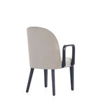 Sedia da Pranzo con Braccioli Imbottita in Similpelle e Velluto Hillman Moderna Manhattan Comfort