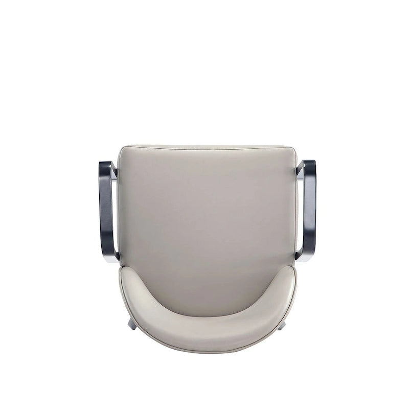 Sedia da Pranzo con Braccioli Imbottita in Similpelle e Velluto Hillman Moderna Manhattan Comfort
