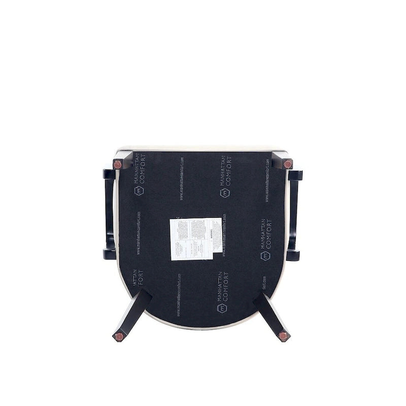 Sedia da Pranzo con Braccioli Imbottita in Similpelle e Velluto Hillman Moderna Manhattan Comfort