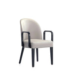 Sedia da Pranzo con Braccioli Imbottita in Similpelle e Velluto Hillman Moderna Manhattan Comfort