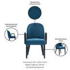 Sedia da Pranzo con Braccioli Imbottita in Similpelle e Velluto Hillman Moderna Manhattan Comfort