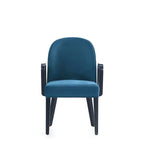 Sedia da Pranzo con Braccioli Imbottita in Similpelle e Velluto Hillman Moderna Manhattan Comfort