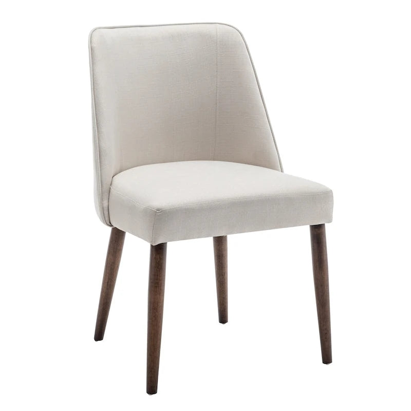 Porthos Home Nev Fabric Dining Chairs with Wooden Legs, Set of 2