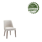 Porthos Home Nev Fabric Dining Chairs with Wooden Legs, Set of 2