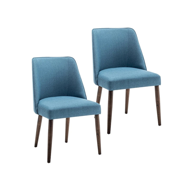 Porthos Home Nev Fabric Dining Chairs with Wooden Legs, Set of 2
