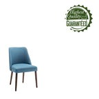 Porthos Home Nev Fabric Dining Chairs with Wooden Legs, Set of 2