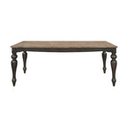 Kyle Brown Brushed and Charcoal Sandthrough 7-piece Dining Set