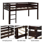 Wood Loft Bed Low Loft Beds with Ladder