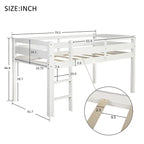 Wood Loft Bed Low Loft Beds with Ladder